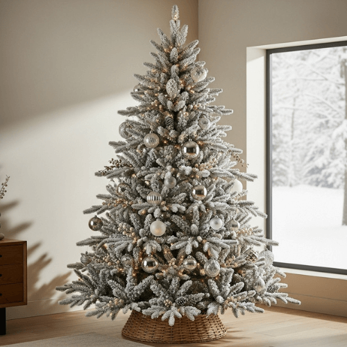 White Artificial Christmas Trees