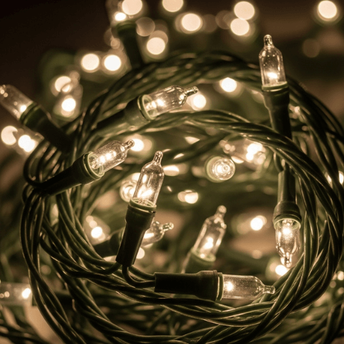 white christmas lights